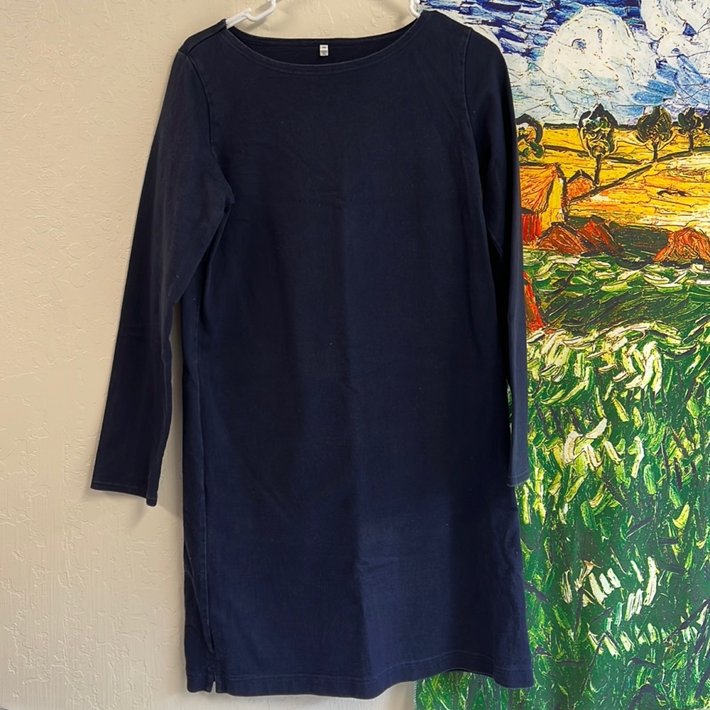 Muji, one piece, blue , size M, 100% cotton, thick material